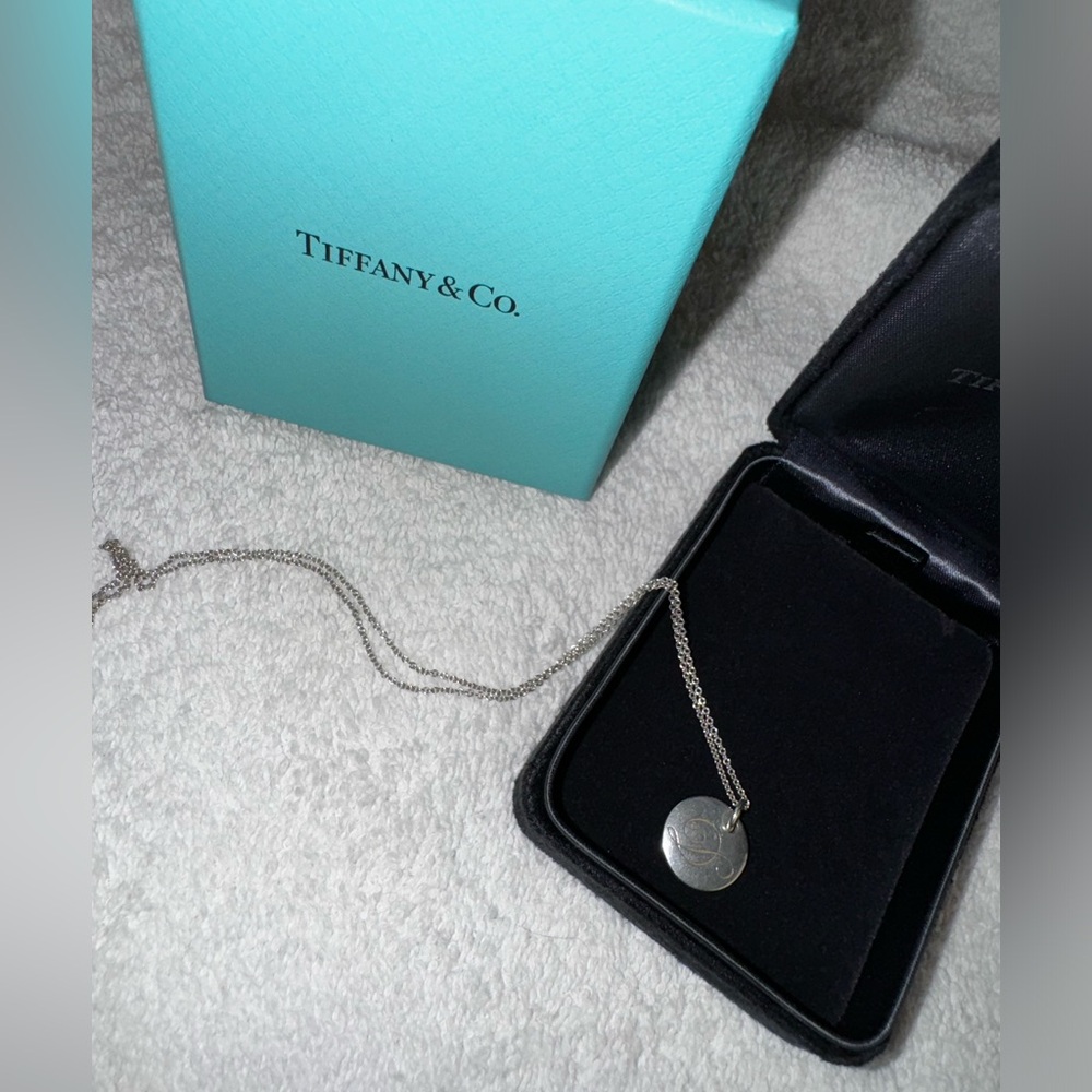Tiffany & Co. Letter D Necklace.